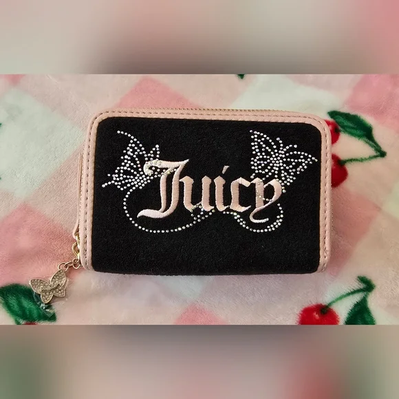 Juicy Couture Black Butterfly Purse and Wallet Set - Picture 5 of 7